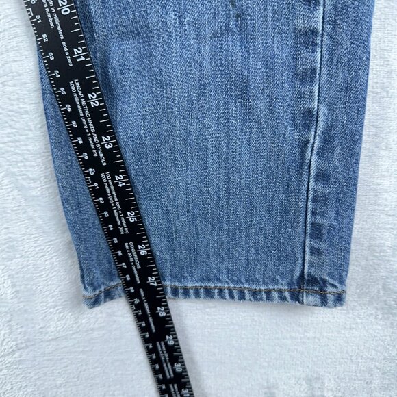 Bullhead Vintage Jeans Cropped Straight Slim Fit Womens Blue Size W32XL30 - Picture 8 of 10